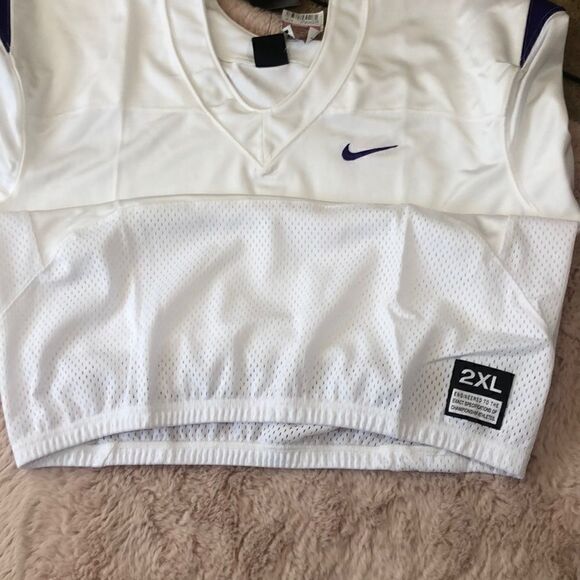 Nike Vapor Pro Football white purple jersey - Picture 5 of 6